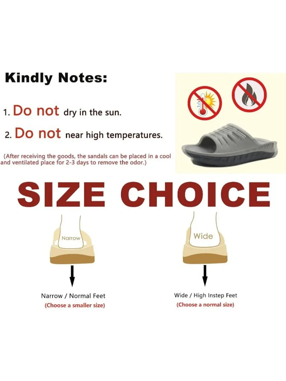 Men's Grey Recovery Orthotic Arch Support Open Toe Sport Slides Slipper Shoes